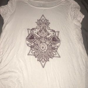 White elephant patterned shirt